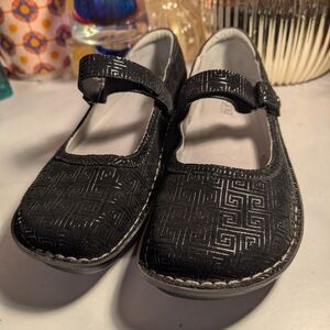 Alegria Black Mary Jane Comfort Sandals